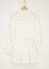 Lade das Bild in den Galerie-Viewer, Weisses Lochspitzen Kleid mit Bindegürtel | My Jewellery