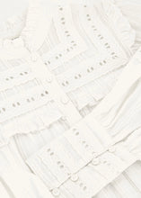Lade das Bild in den Galerie-Viewer, Weisses Lochspitzen Kleid mit Bindegürtel | My Jewellery