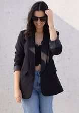 Lade das Bild in den Galerie-Viewer, Long Blazer "STOCKHOLM" | Schwarz