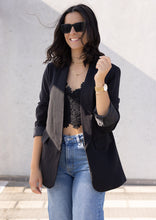 Lade das Bild in den Galerie-Viewer, Long Blazer "STOCKHOLM" | Schwarz