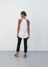 Lade das Bild in den Galerie-Viewer, Top "TINA" long | Outryght - Schwarz, Weiß & Faded Black (washed)