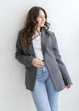 Lade das Bild in den Galerie-Viewer, Blazer "CELIN" | Grau & Beige