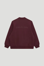 Lade das Bild in den Galerie-Viewer, Niva Sweat Bomberjacket Aubergine Brown | Oh April x Saint Sass