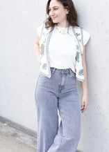 Lade das Bild in den Galerie-Viewer, Wide Leg Jeans washed Grey| Redial