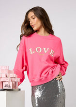 Lade das Bild in den Galerie-Viewer, Regular Sweater Love Dark Rosé | Oh April