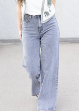 Lade das Bild in den Galerie-Viewer, Wide Leg Jeans washed Grey| Redial