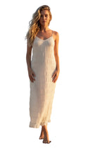 Lade das Bild in den Galerie-Viewer, Fließendes Sommerkleid KATI | Chocoalte, Ecru & Butteryellow