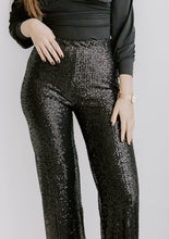 Lade das Bild in den Galerie-Viewer, All Over Glitter Pants | Schwarz
