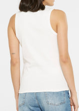 Lade das Bild in den Galerie-Viewer, Geripptes Tanktop Til:da Weiß &amp; Pink | Senses.The Label
