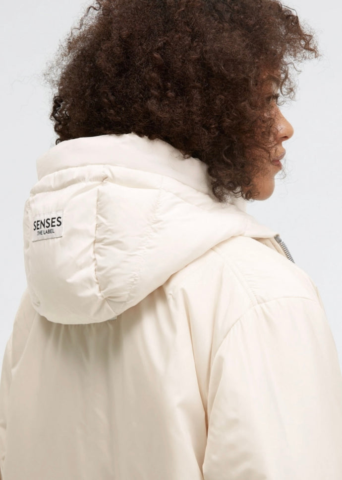 Kapuze AMELIO in Schwarz & Beige  | Senses.The Label