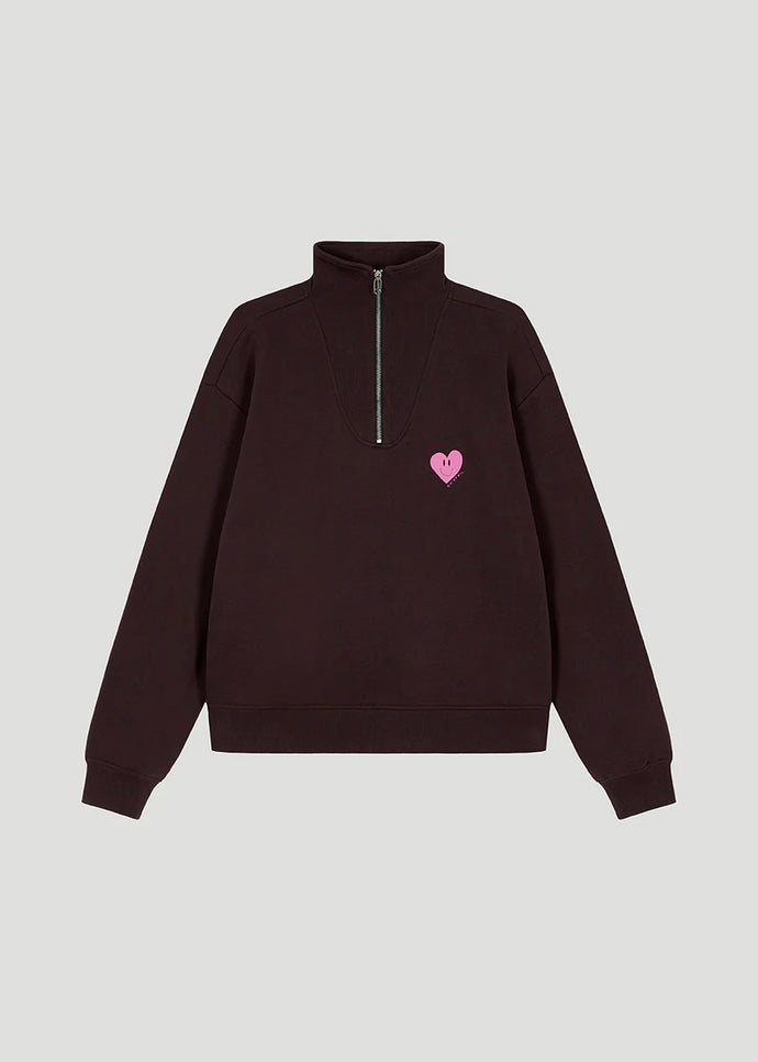 Pauli Half-Zip Truffle | Oh April