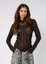 Lade das Bild in den Galerie-Viewer, Zahara Lace Longsleeve Schwarz | Oh April
