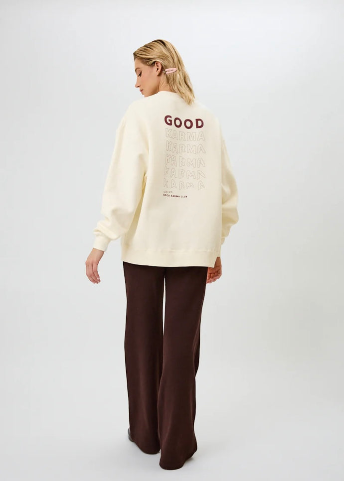 OV Sweater Good Karma Offwhite | Oh April