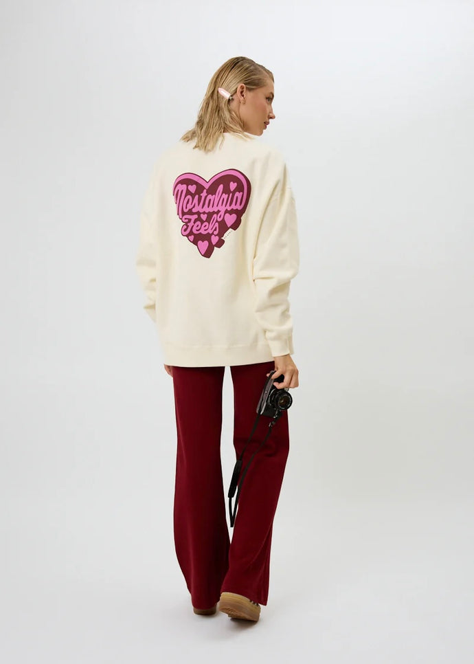 OV Sweater Nostalgia Heart Off White | Oh April