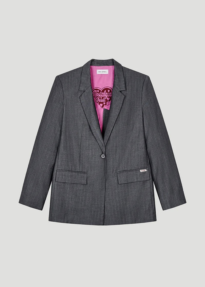 Krissy Blazer Pinstripe | Oh April