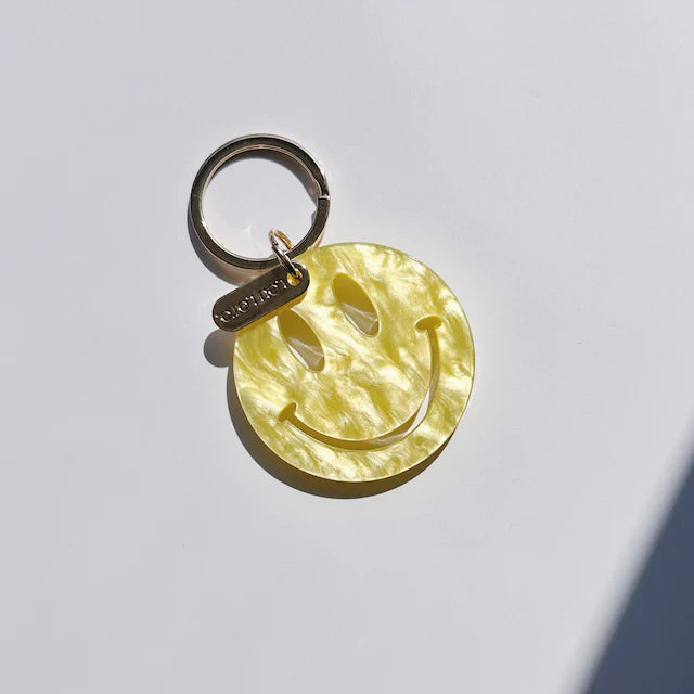 Gelber Smiley Schlüsselanhänger | Lou Loto