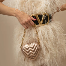 Lade das Bild in den Galerie-Viewer, Mini Heart Bag Metallic Rosé | Weat Studio
