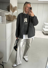 Lade das Bild in den Galerie-Viewer, Long Bomberjacke &quot;LONDON&quot; | Dark Grey
