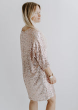 Lade das Bild in den Galerie-Viewer, Shiny Sequin Kleid | Rosé Nude
