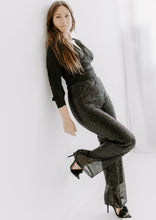 Lade das Bild in den Galerie-Viewer, All Over Glitter Pants | Schwarz
