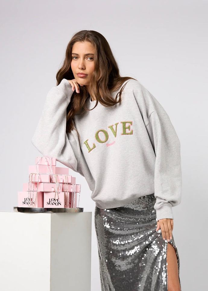 Regular Sweater Love Grey | Oh April