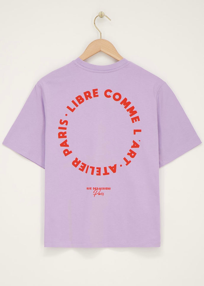 T-Shirt Flieder Love