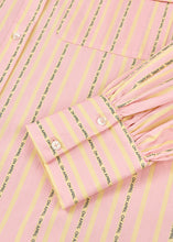 Lade das Bild in den Galerie-Viewer, Noni Shirt Dress Soft Blush Stripe | Off White
