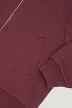 Lade das Bild in den Galerie-Viewer, Niva Sweat Bomberjacket Aubergine Brown | Oh April x Saint Sass
