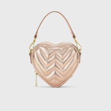 Lade das Bild in den Galerie-Viewer, Mini Heart Bag Metallic Rosé | Weat Studio

