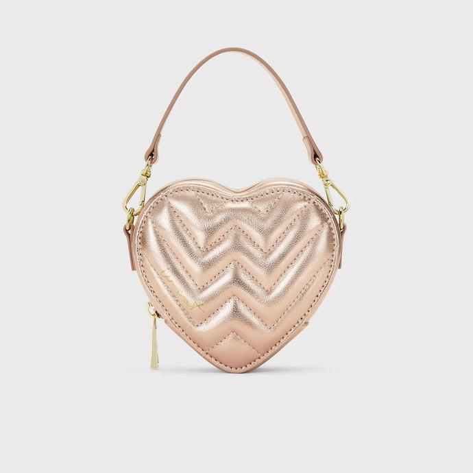 Mini Heart Bag Metallic Rosé | Weat Studio