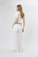 Lade das Bild in den Galerie-Viewer, Aurea Flared Knit Pants Off White | Oh April
