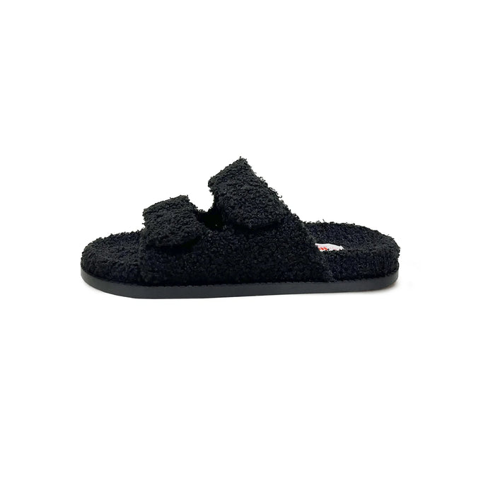 Vegane Sandale EVU aus recyceltem Material | Schwarz | Freedom Moses