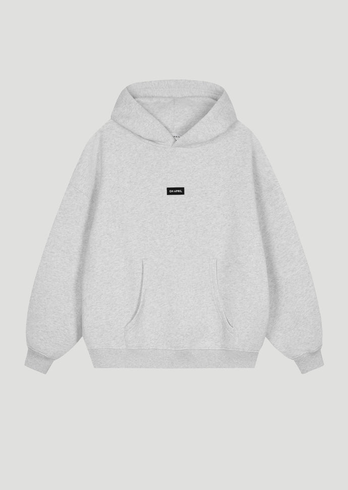 Boyfriend Hoodie Grey Melange | Oh April