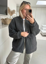 Lade das Bild in den Galerie-Viewer, Long Bomberjacke &quot;LONDON&quot; | Dark Grey
