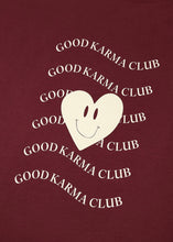 Lade das Bild in den Galerie-Viewer, BF T-Shirt Good Karma Wave Merlot | Oh April
