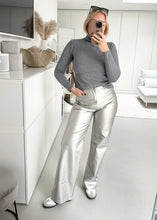 Lade das Bild in den Galerie-Viewer, Basic Longsleeve mit Rollkragen | Schwarz &amp; Dark Grey
