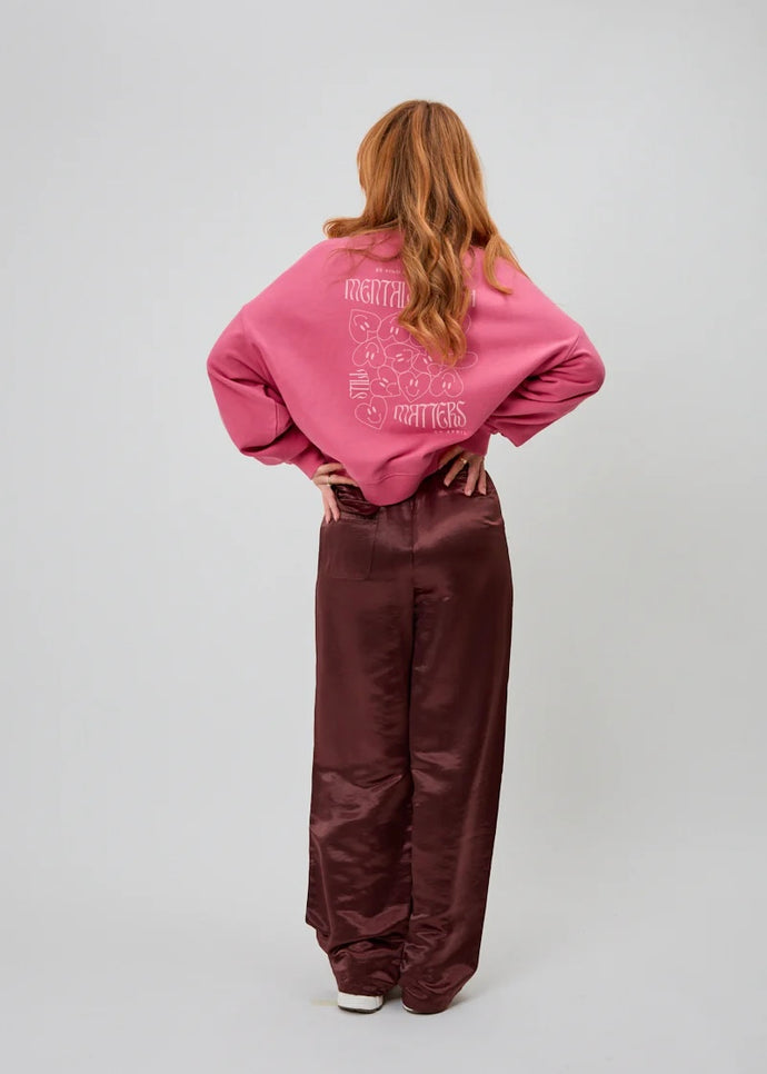 Regular Sweater Mental Health Pink | Oh April