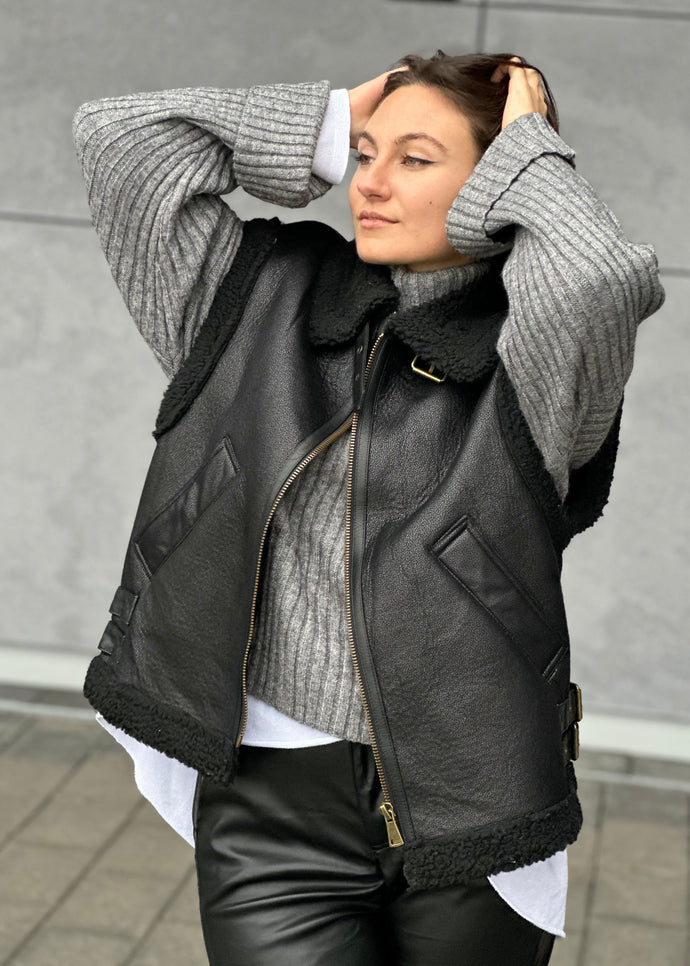 Oversize Teddy Weste 