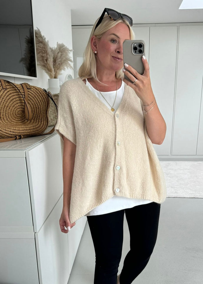 Summer Kurzarm Cardigan mit Kid Mohair | versch. Farben
