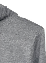 Lade das Bild in den Galerie-Viewer, Basic Longsleeve mit Rollkragen | Schwarz &amp; Dark Grey
