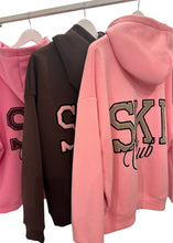 Lade das Bild in den Galerie-Viewer, Oversize Hoodie SKI CLUB | Pink, Braun, Rosa
