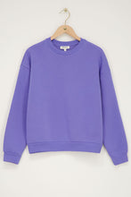Lade das Bild in den Galerie-Viewer, Lila Sweatshirt &quot;Bonjour amour mon chéri&quot;
