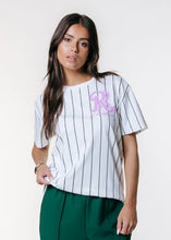Lade das Bild in den Galerie-Viewer, Baseball Striped Loosefit Tee | Colourful Rebel
