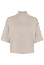 Lade das Bild in den Galerie-Viewer, Kurzarm Feinstrick Shirt Lizzy | Kaffe | versch. Farben

