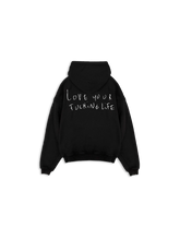 Lade das Bild in den Galerie-Viewer, Unisex Hoodie „LYFL“ Black | Nice Peace
