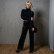 Lade das Bild in den Galerie-Viewer, All Over Glitter Pants | Schwarz
