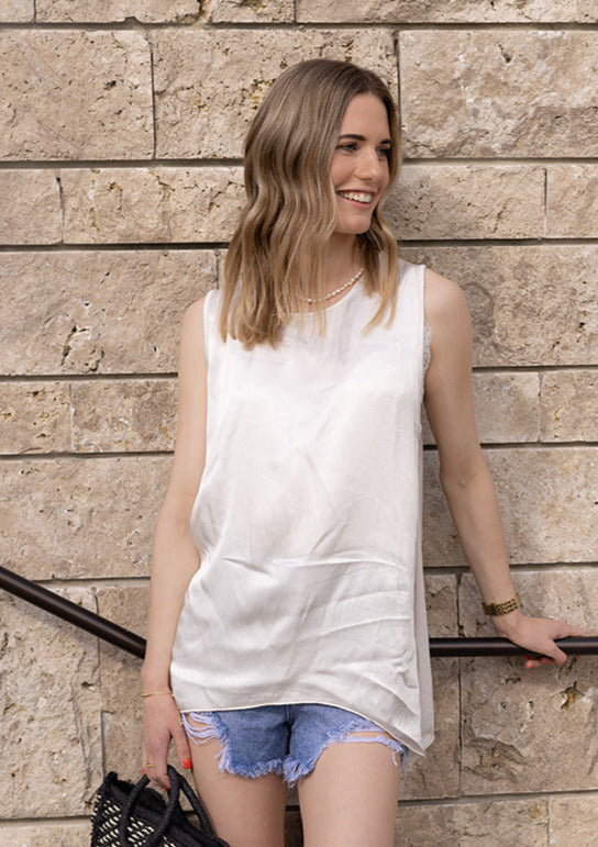 Flowy Satin Top | NELE