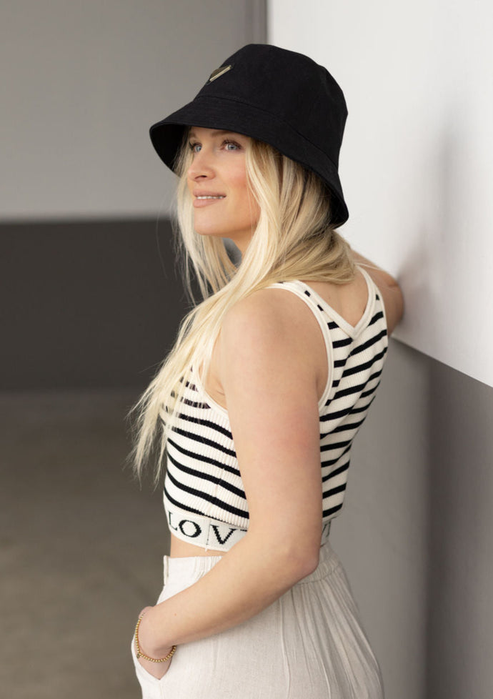 Gestreiftes Crop Top 