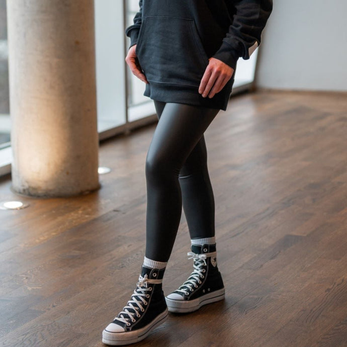 Vegane Lederleggings 