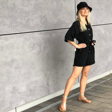 Lade das Bild in den Galerie-Viewer, Musselin Jumpsuit | &quot;MURO&quot;
